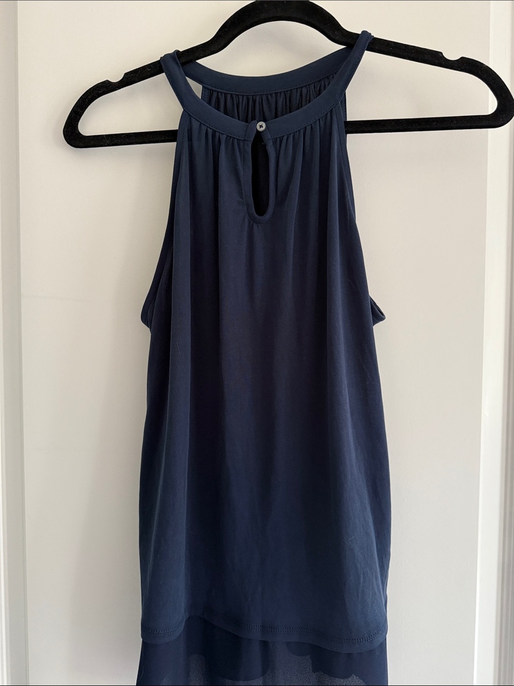 LOFT Navy Halter Neck Women's Top
